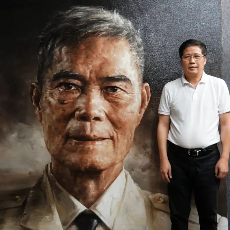 冯少协油画新作《麦贤得——为祖国时刻准备着！》致敬时代英雄