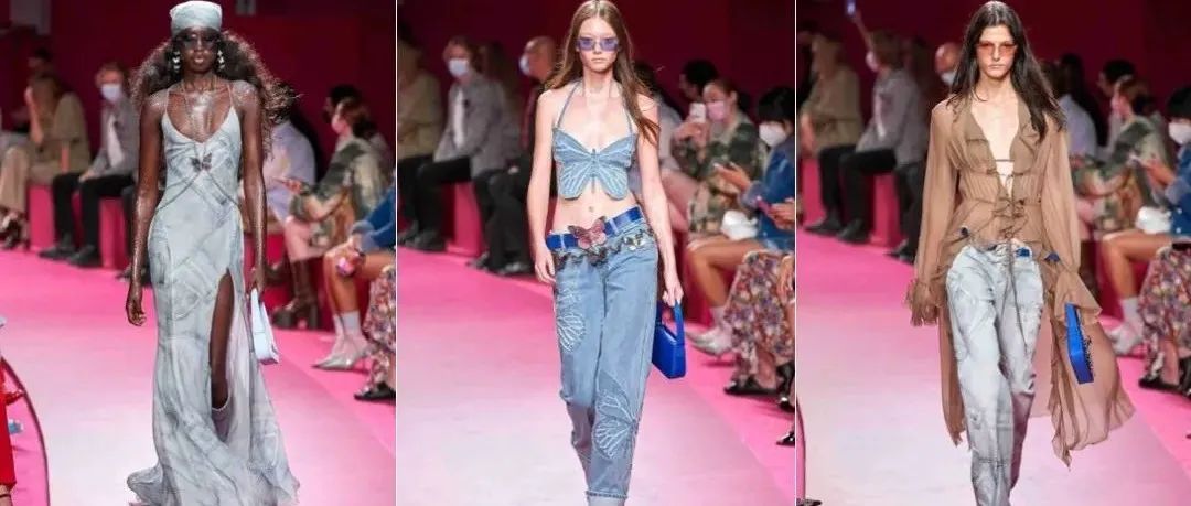 意大利品牌 Blumarine 2022 春夏系列 // 延续了上一季的Y2K千禧年风格，重新诠释了性感浪漫的复古美学
