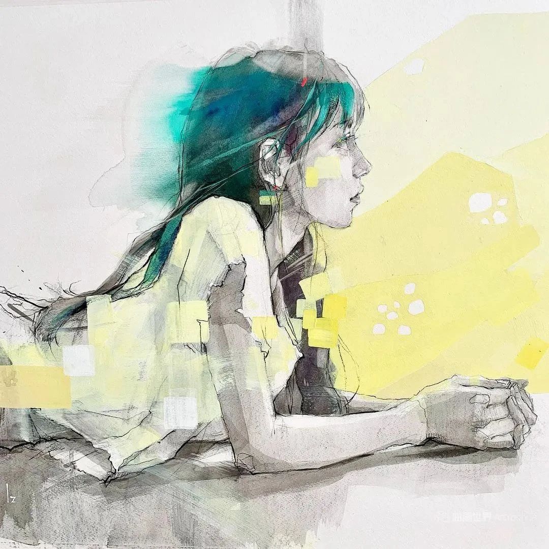 女性的柔美与绚丽，日本画家古河原泉作品