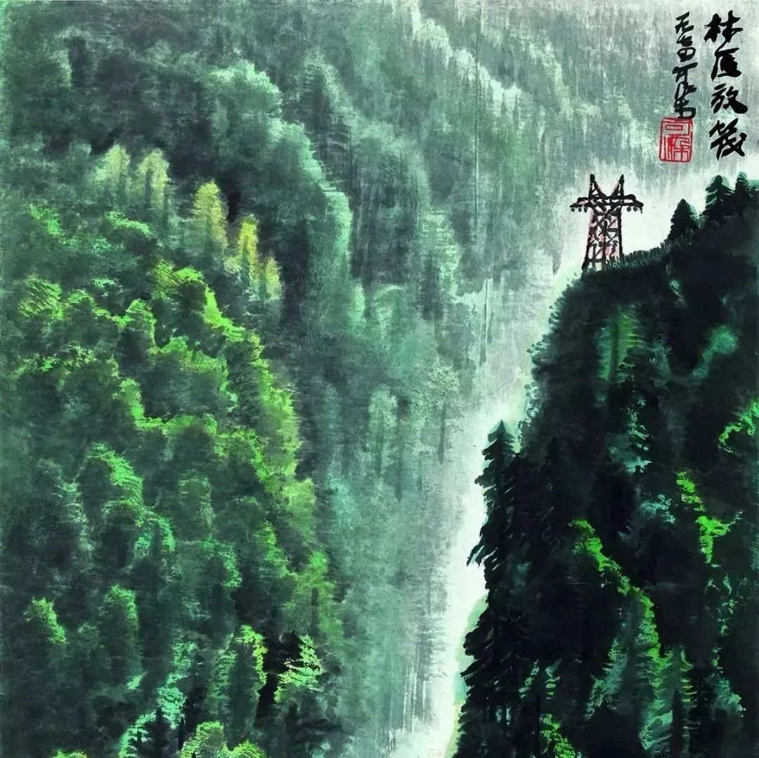 李可染的绿水青山，令人陶醉！