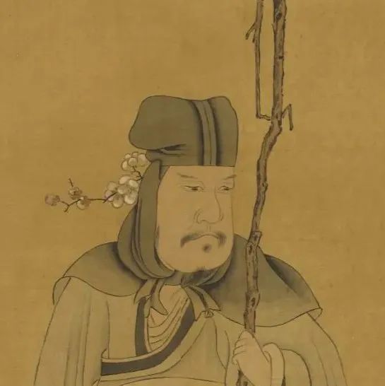 簪花的男子