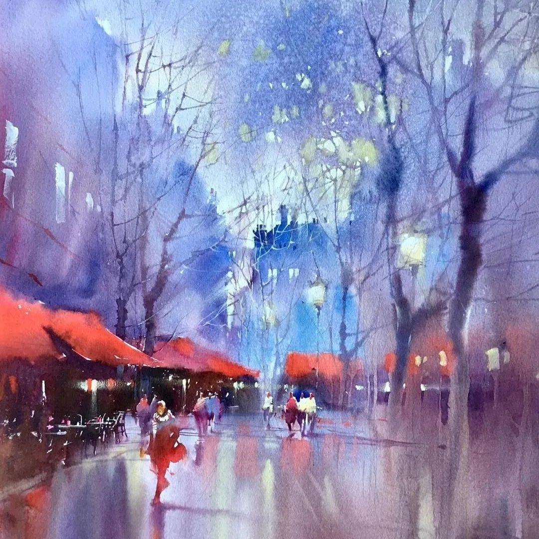 ​Viktoria Prischedko水彩风景绘画作品欣赏