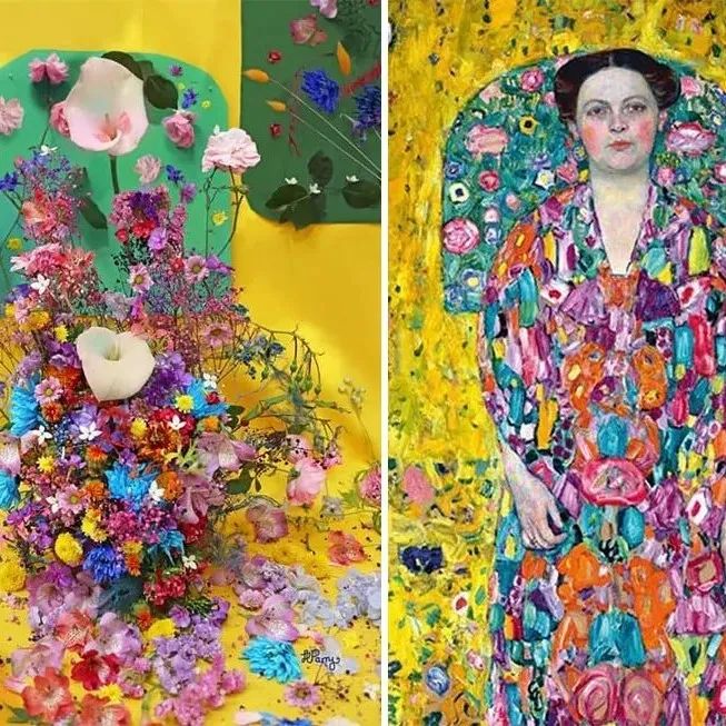 她用鲜花再现经典绘画,将花艺带上全新的艺术高度,简直神还原