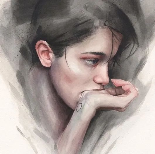 他的水彩肖像画，画出了人类的情感，细腻脆弱，引人共鸣
