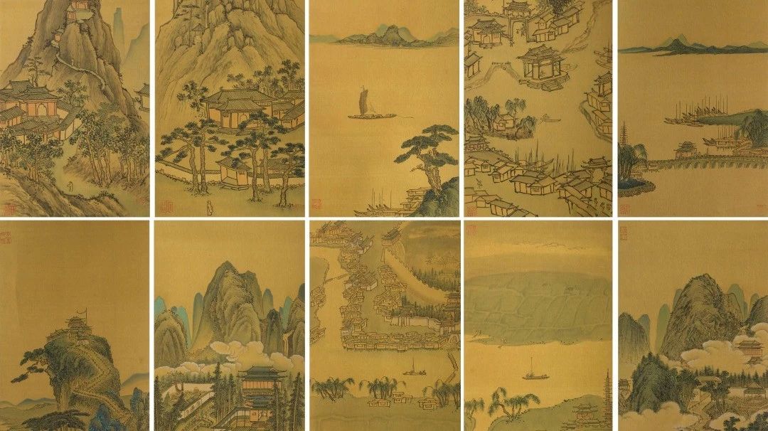 《两江名胜图》沈周（明） - 中国名画鉴赏语音讲解（二百零八）