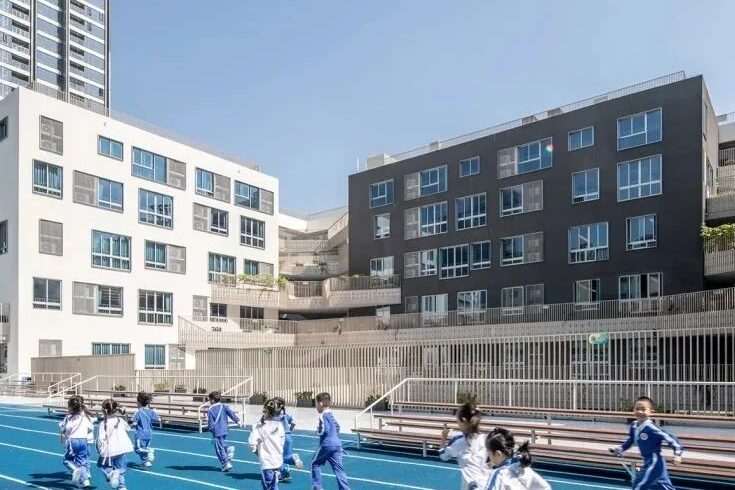 桃园小学：叠园绿谷/立方设计