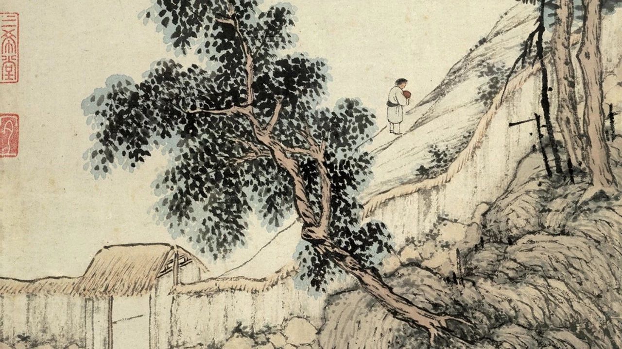 《竹炉山房图》沈贞（明） - 中国名画鉴赏语音讲解（一百九十五）