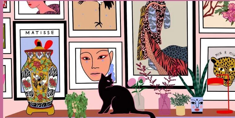俄罗斯插画师Sasha Ignatiadou，夺目张扬的美学作品