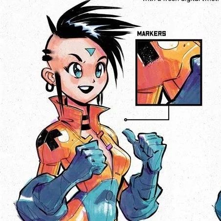 下载 | 水彩漫画颗粒风格Procreate笔刷和色板图案