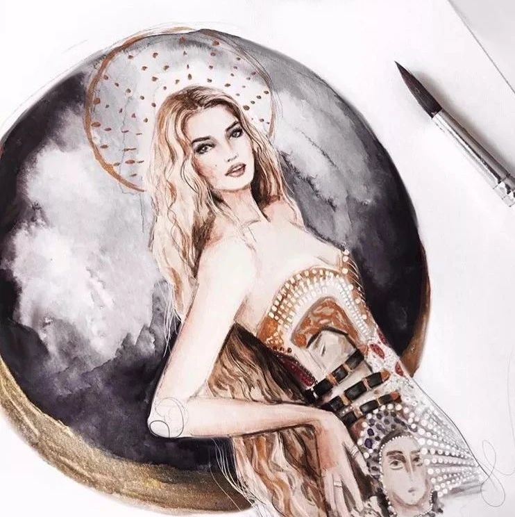 时装画风格探索|见证Marina Oberlin如何从时装画过渡到作品集！
