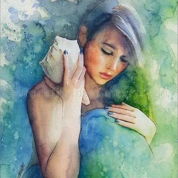 画家笔下精彩绝伦的水彩人体艺术