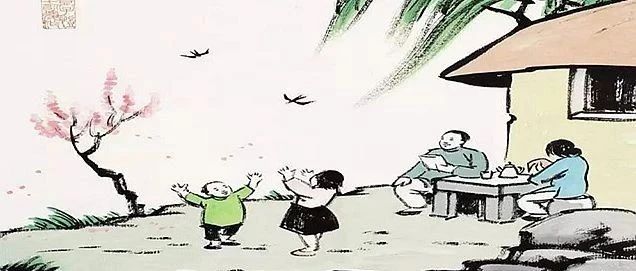 丰子恺画春，越看越青春！