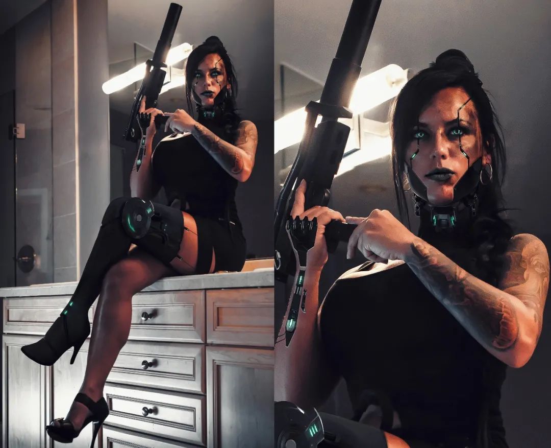 顶级建模真人质感！育碧资深美工手下的赛博朋克世界！美女和阿凡达都能拿捏到位！-D.ROCK