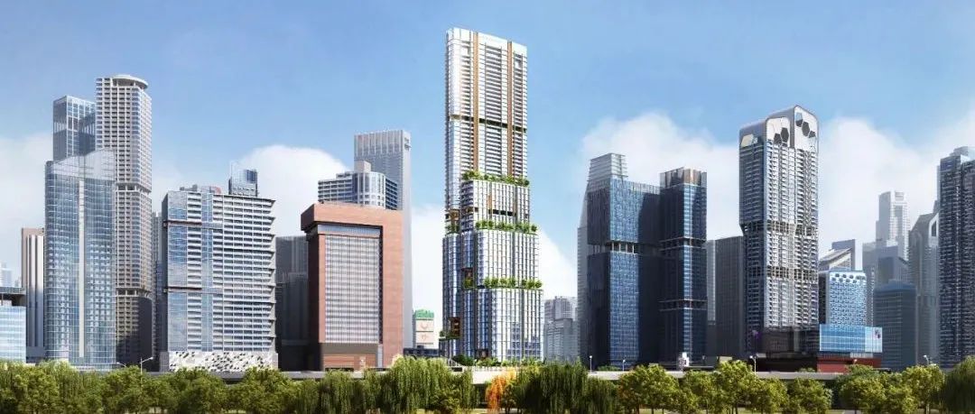SOM | 从竹林汲取设计灵感：新加坡第一高楼“珊顿大道8号”设计方案