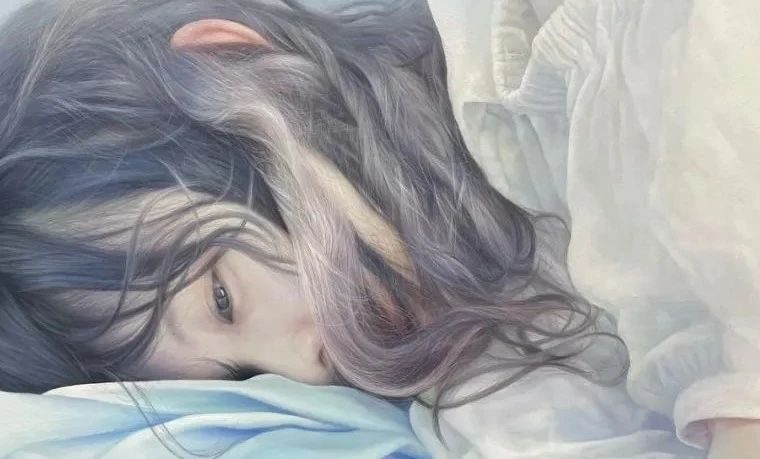 画家自述头发画了几个月，差点画崩溃，网友：按根画的吗？