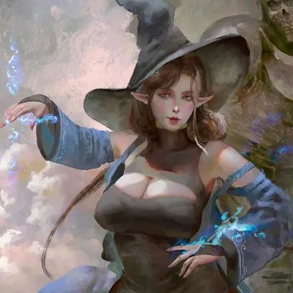 绘画感十足，这位艺术家把数字插画，画得比油画还美