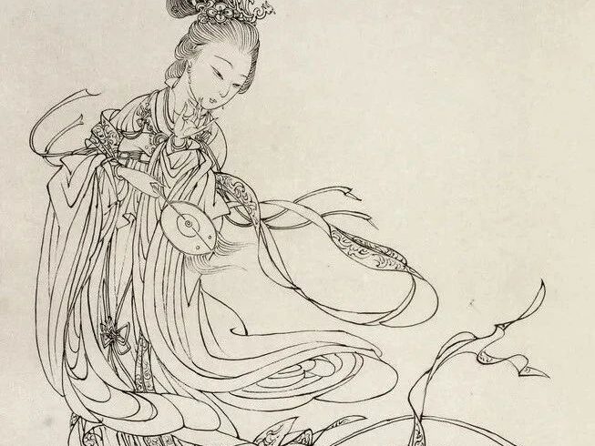 蔡岚，线描人物高清画谱