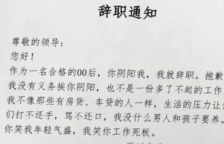迷惑：你阴阳我，我就辞职