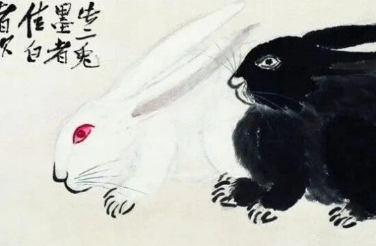 齐白石画兔：此稿兔耳太短！