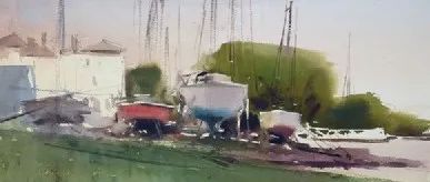 水彩风景Eugen Chisnicean绘画作品欣赏