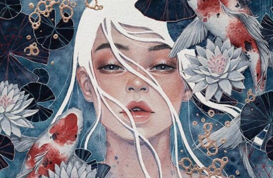 时尚插画风格探索|Kelogsloops笔下沉睡的忧郁灵魂和墨蓝色的畅想！