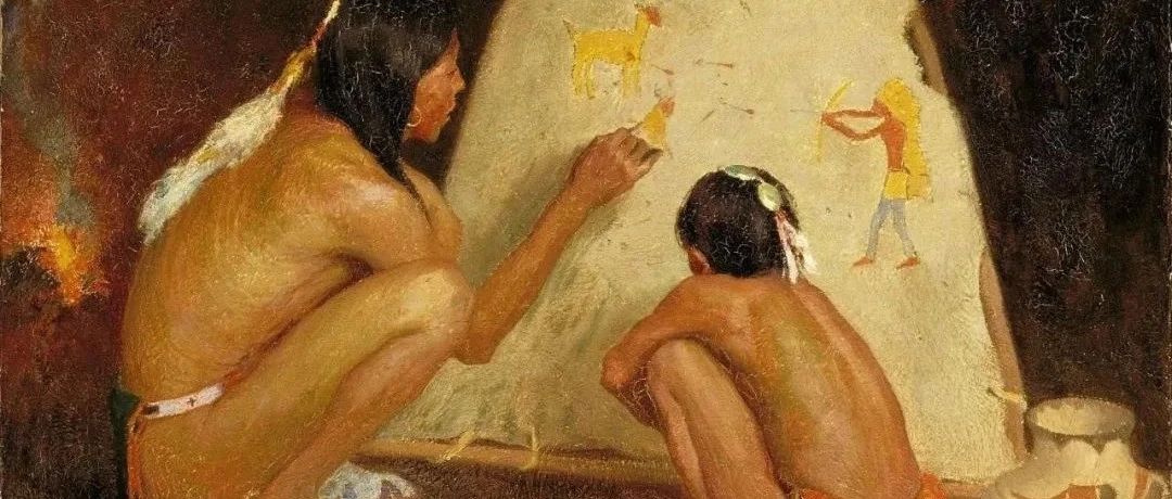 画美洲印第安人是他毕生的志向