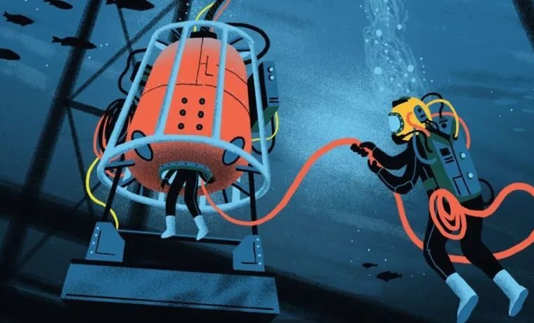 饱和潜水戴什么表？