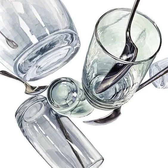 插画教程｜逼真的玻璃材质的画法！