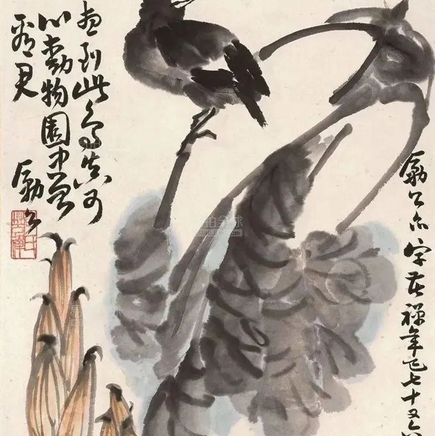 李苦禅：若没书法底子，只是画出来，描出来，便没魄力