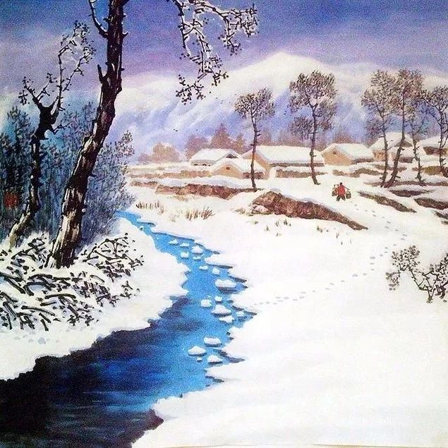 好美的冰雪山水！