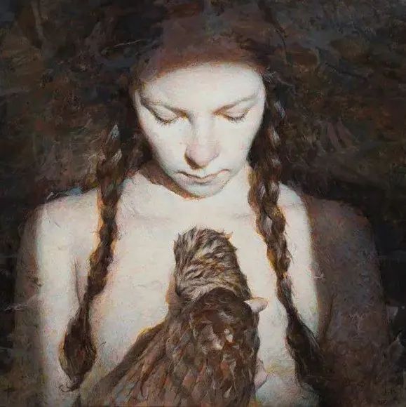 这组油画作品，戏剧性120分，连风景都像在讲故事