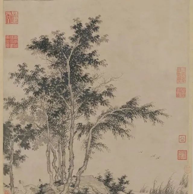 《秋江待渡图》 盛懋（元） - 中国名画鉴赏语音讲解（一百四十二）