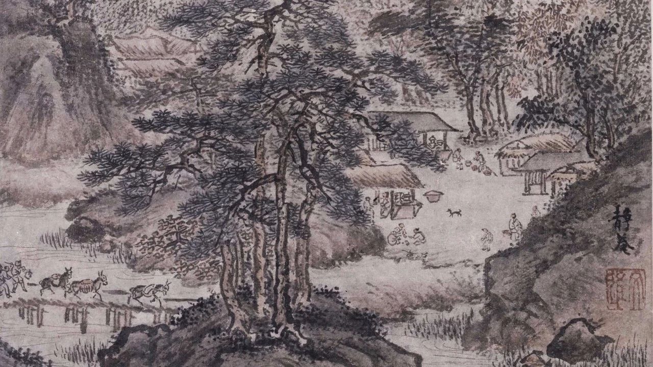 《关山行旅图》戴进（明） - 中国名画鉴赏语音讲解（一百九十一）