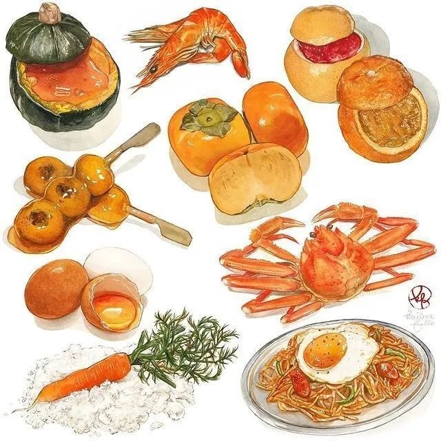 美食插画作者:kailenefalls绘画作品欣赏