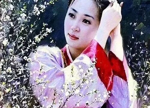 朝鲜油画中的春，朴实得很！