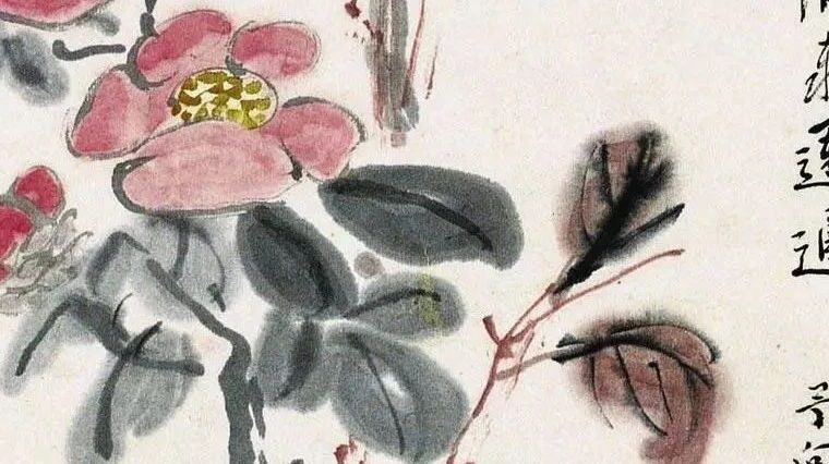 黄宾虹的迎春花，婀娜多姿