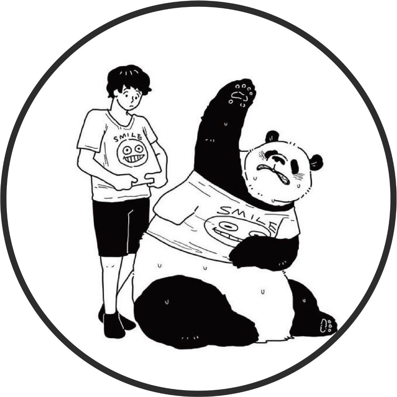 插画丨当熊猫步入人类社会会发生什么？一起来看看这只憨批如何爆笑日常