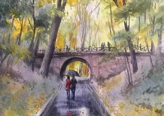 俄罗斯艺术家Elena Vlasova水彩作品