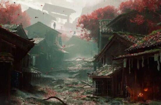 虚幻引擎5和风乡村场景灯光设置