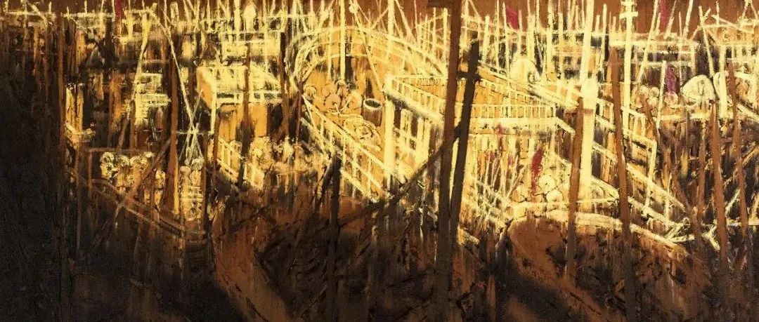 渔港情深︱吴模油画作品欣赏