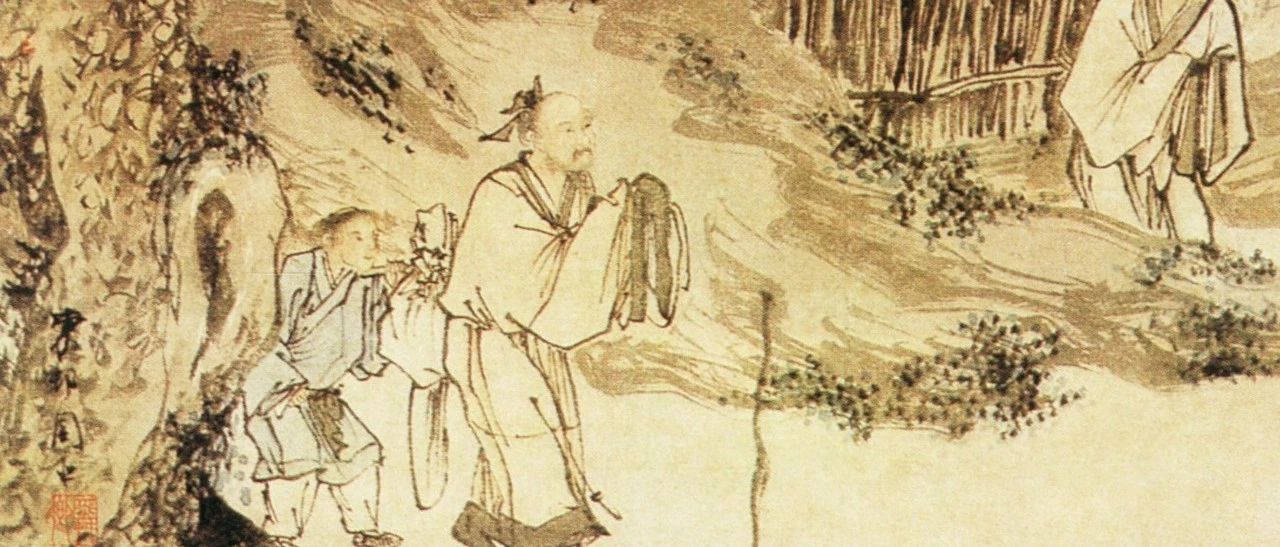 《柴门送客图》周臣（明） - 中国名画鉴赏语音讲解（二百二十八）