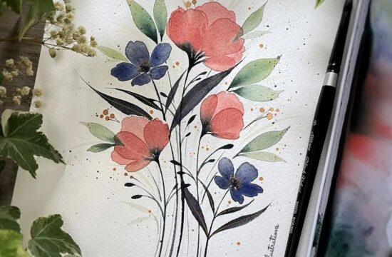 水彩花卉 | 法国插画师 Jennifer Lefèvre