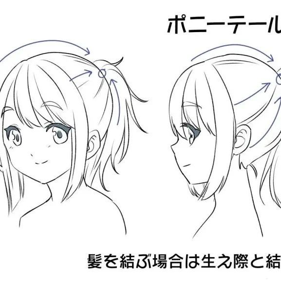 插画教程｜各种各样的发型怎么画？教你不同发型的画法技巧！