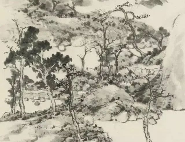 朱耷的山水畫