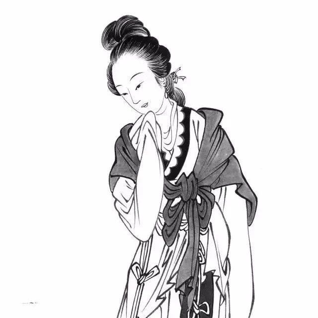 精美白描线稿图