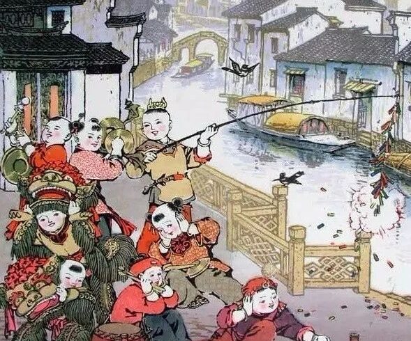 看看这位的《百童闹春图》，真热闹！