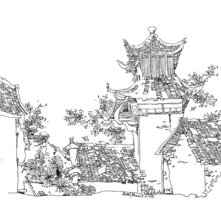 钢笔速写，每一次都是唯一的存在