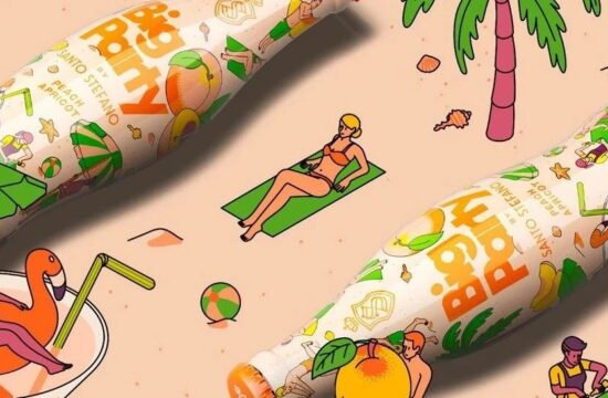 强对比高饱和度的创意插画包装既醒脑又提神