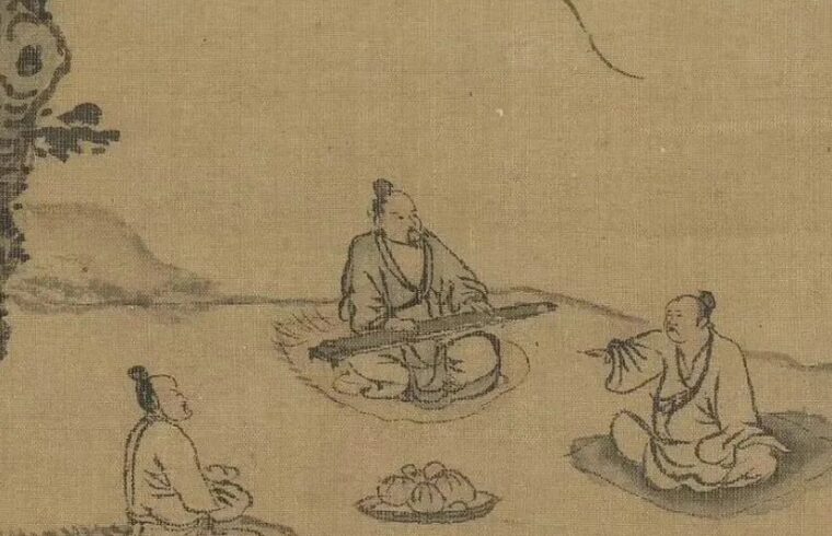 朱德润《林下鸣琴图》雅赏