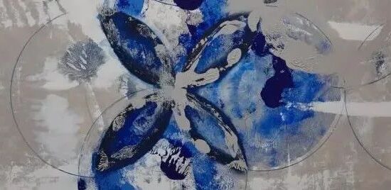 蓝色的能量爆发